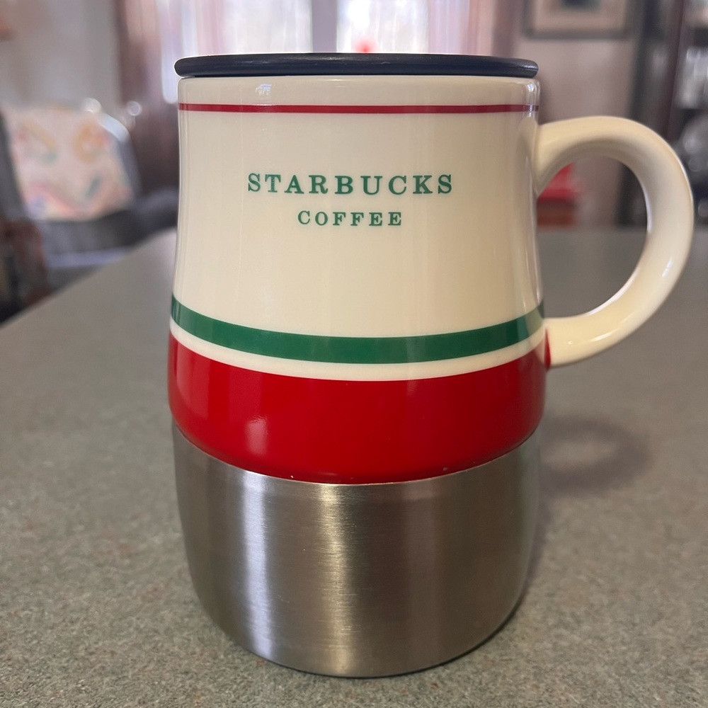 Ceramic Starbuck travel mug!